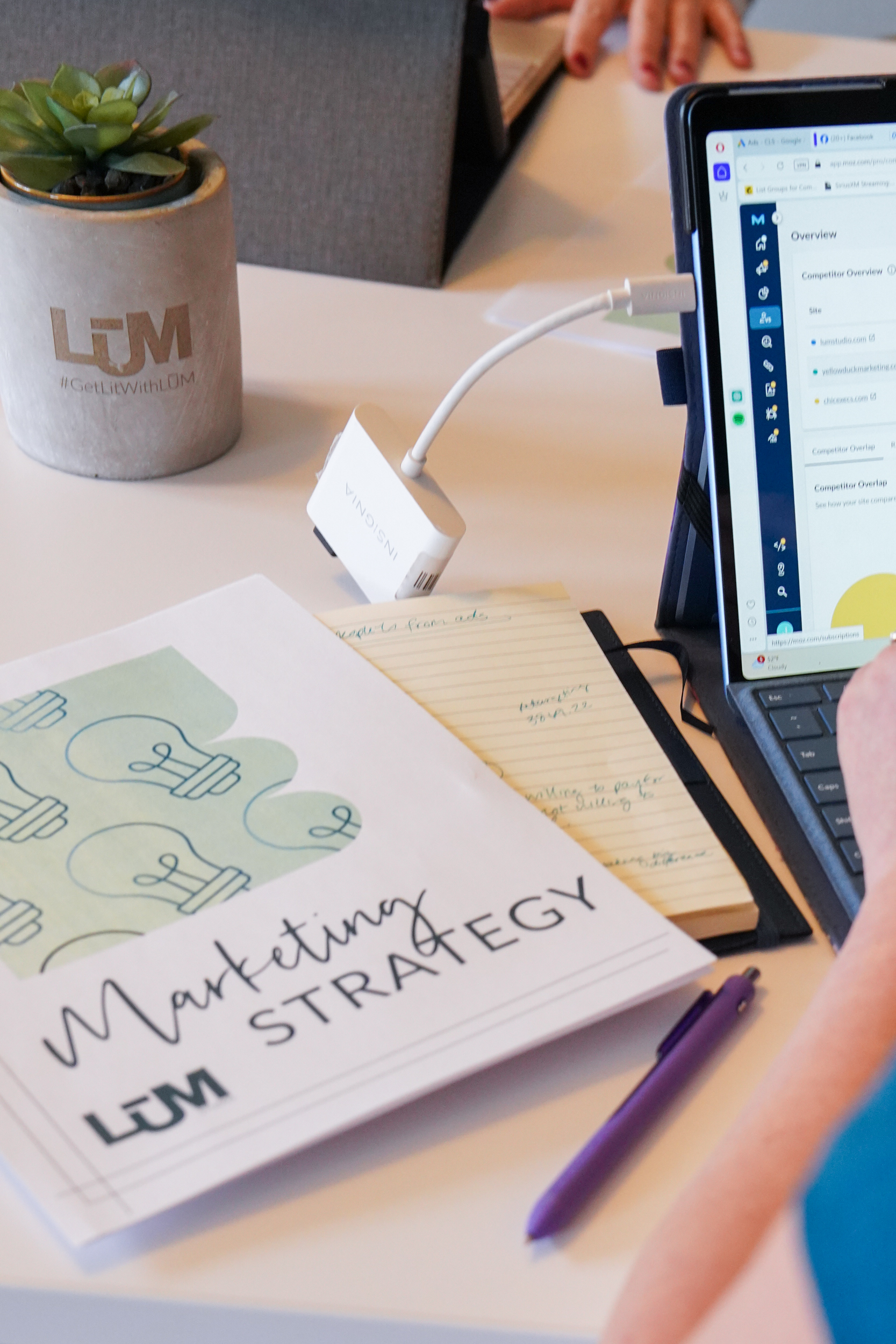 LŪM Studio content marketing strategy