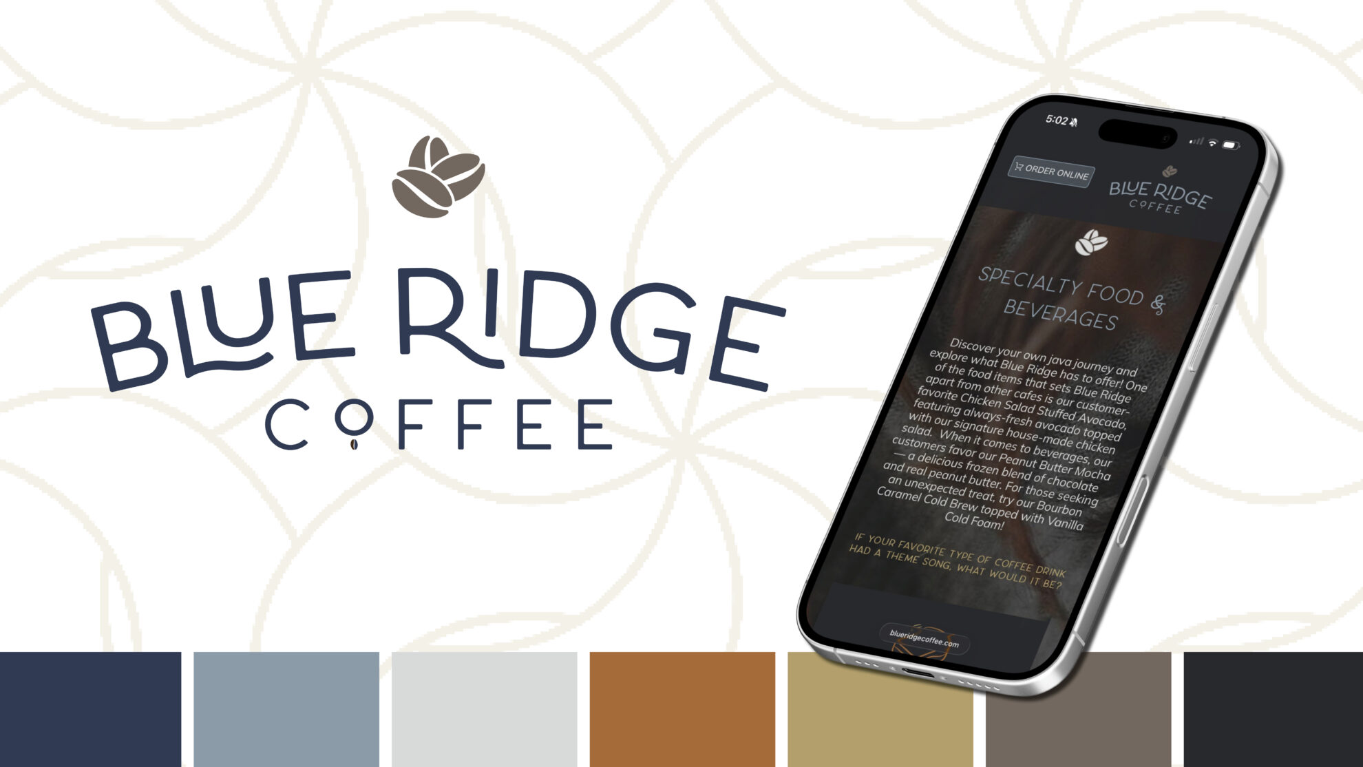 Blue Ridge Coffee Company logo and brand guide