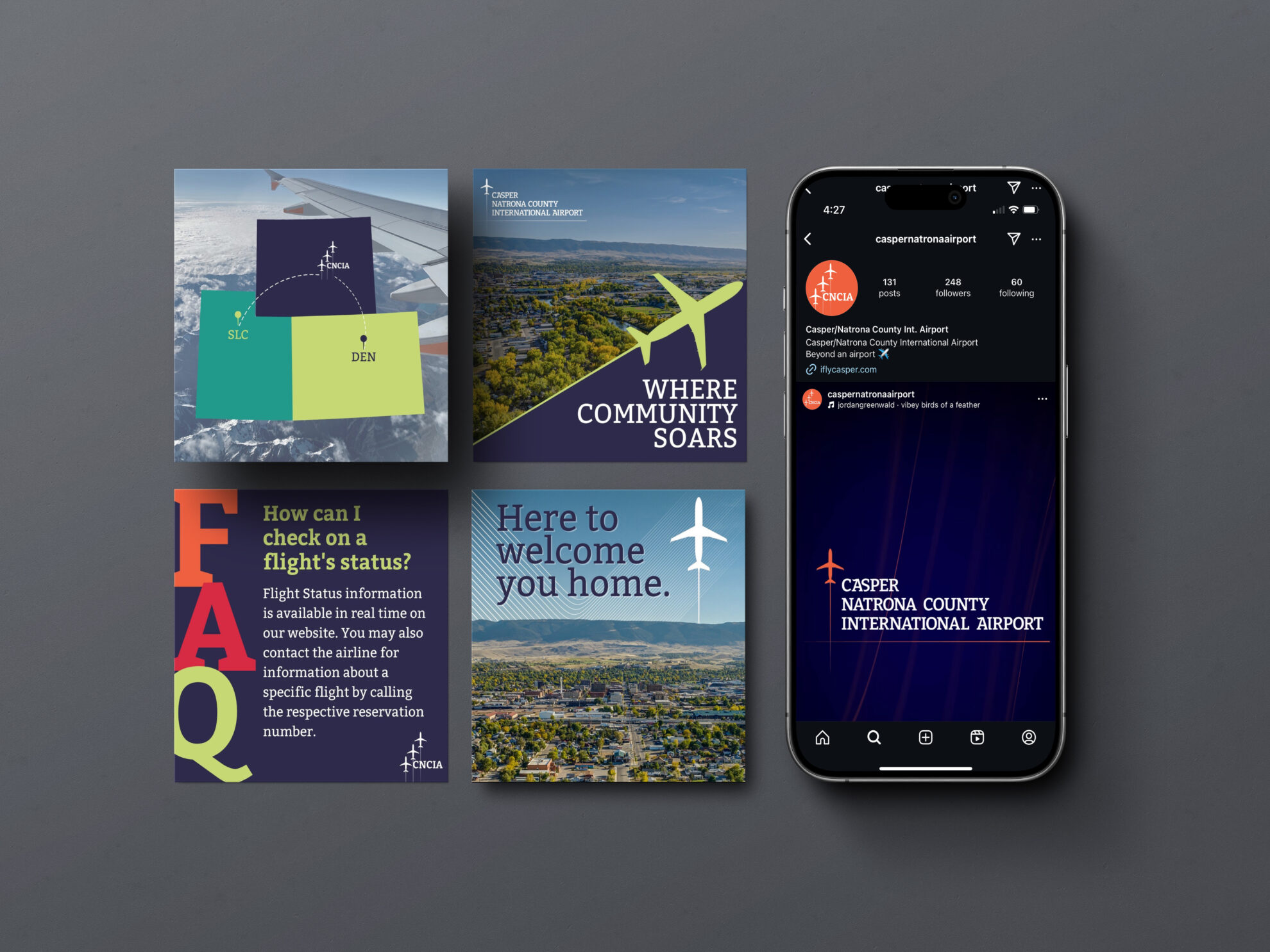 Casper/Natrona County International Airport 2 C/NCIA social media mockup