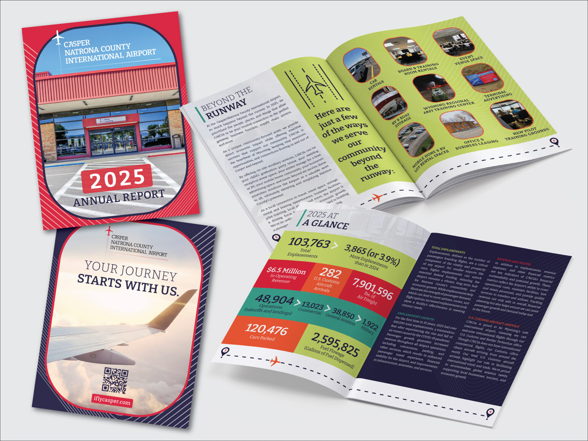 Casper/Natrona County International Airport 3 C/NCIA brand mockup