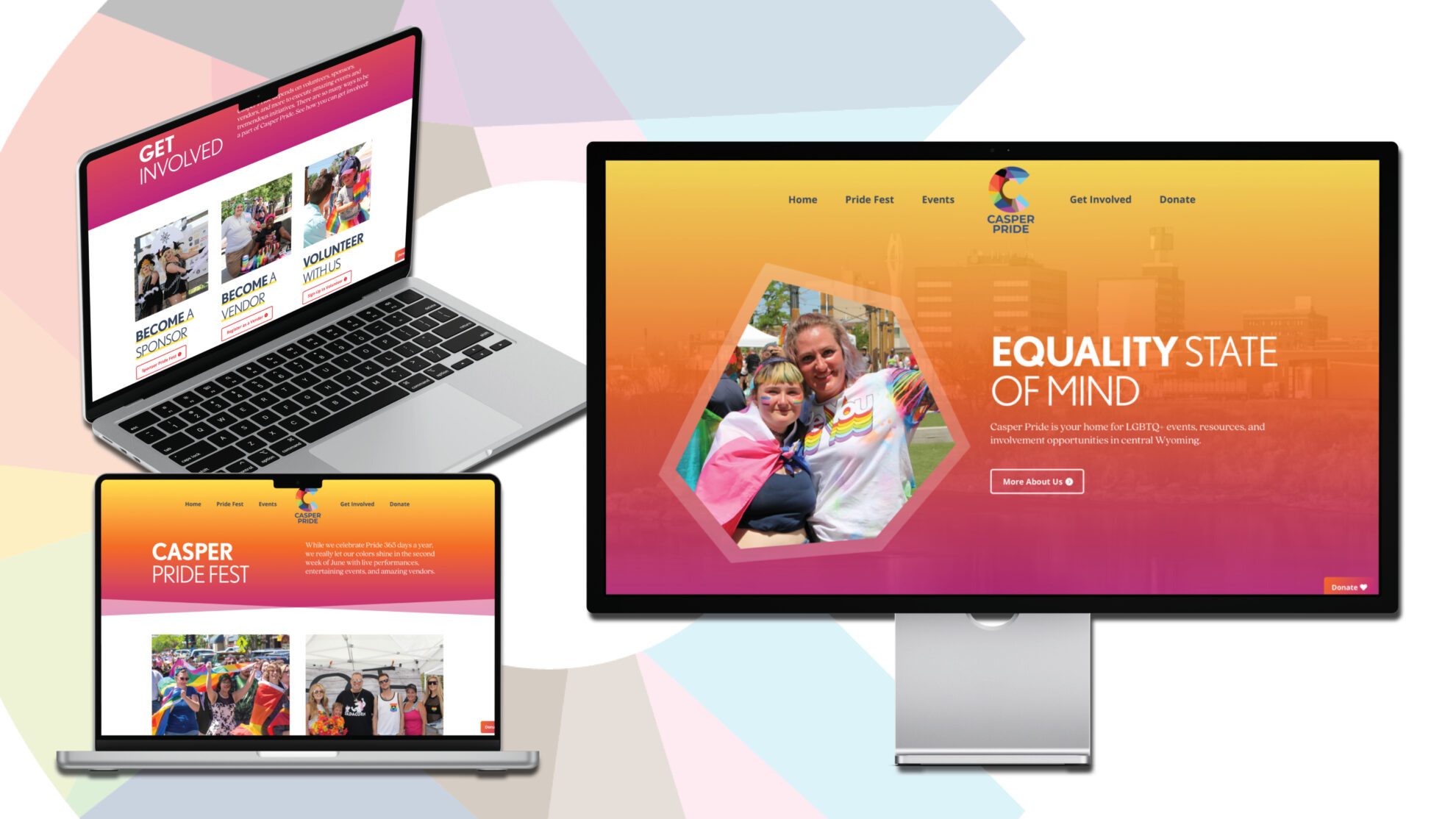 Casper Pride website design