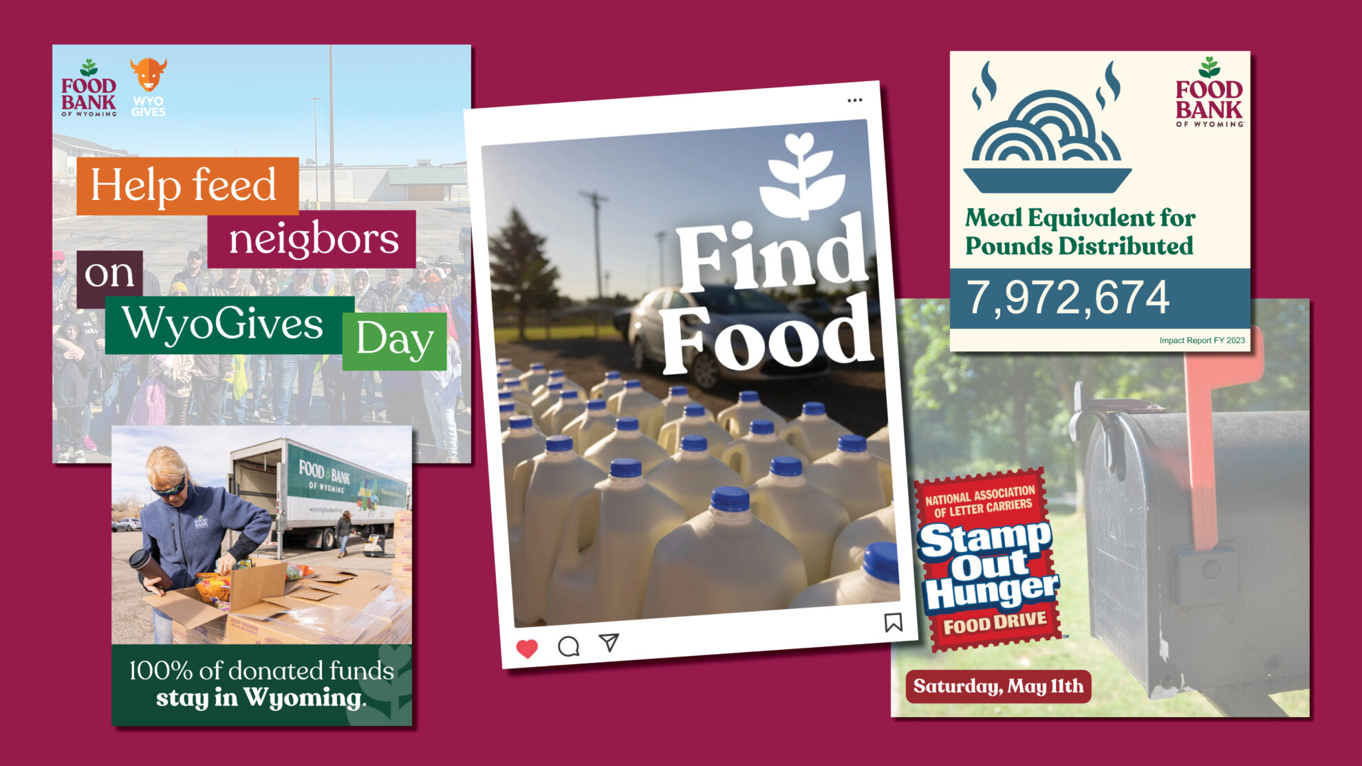 Food Bank of Wyoming content creation and PR