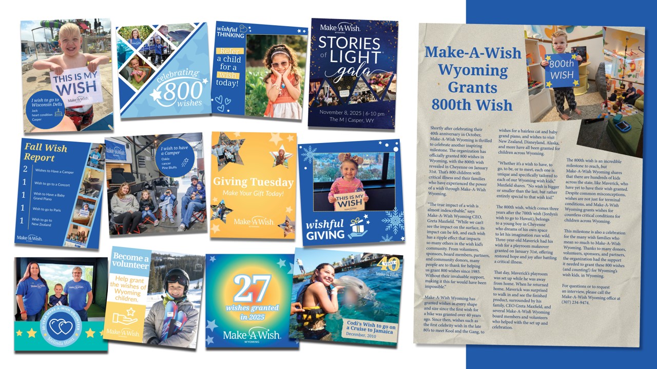 Make-A-Wish Wyoming content marketing