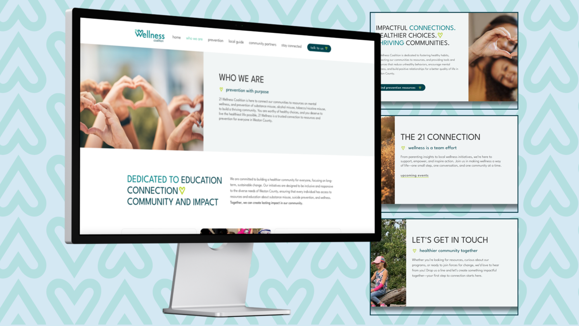 21 Wellness Coalition — brand mockup full width