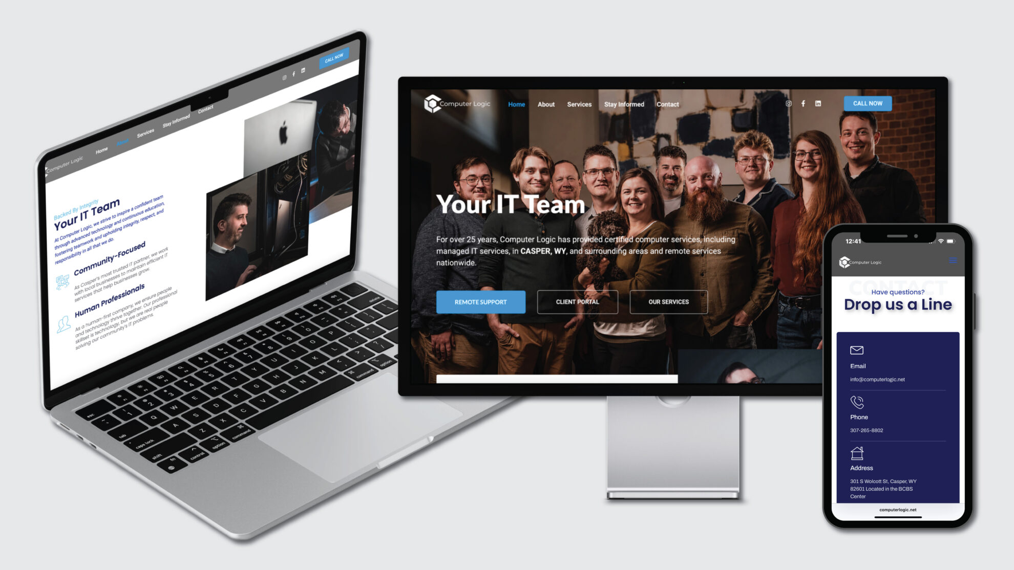 Computer Logic 3 Computer Logic — website mockup