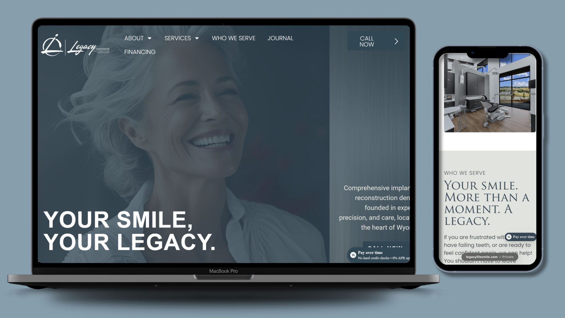 Our Work 16 Legacy Institute Dental — web design and digital marketing