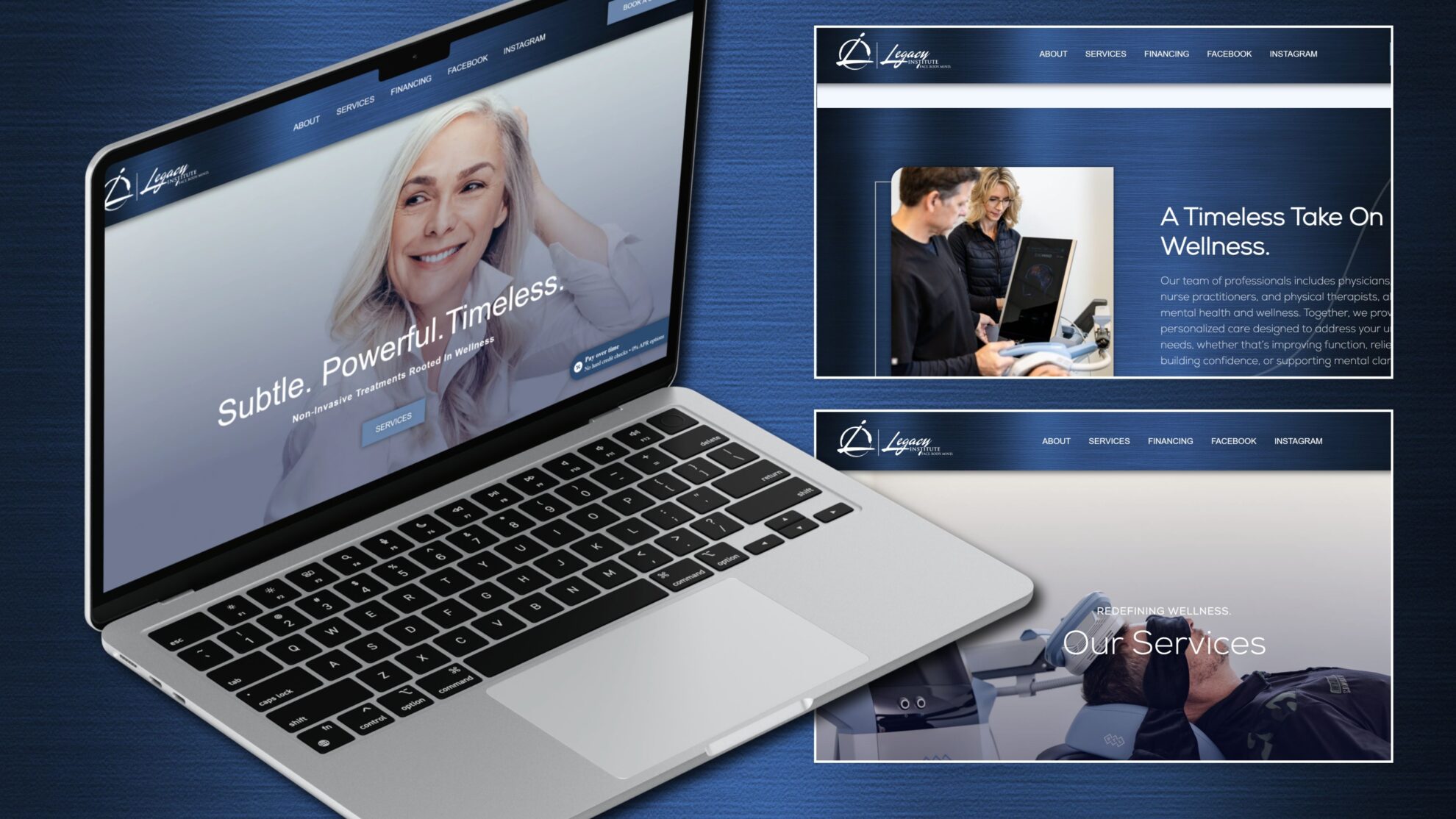 Our Work 18 Legacy Face. Body. Mind. — web design and digital marketing